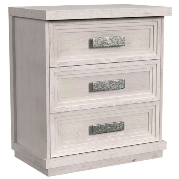 Contemporary 3-Drawer Nightstand with USB Ports