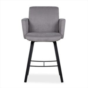 Asker Reclining Counter Stool - Charcoal
