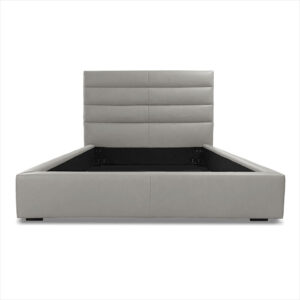 Abaco Leather Bed - Stone