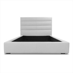 Abaco Leather Bed - White