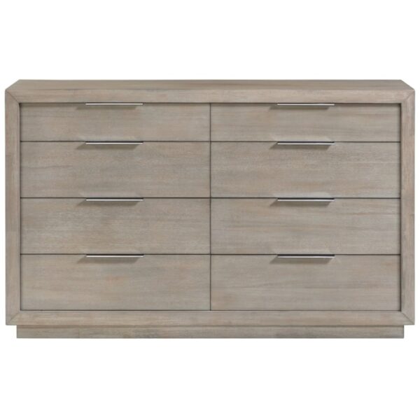 Transitional 8-Drawer Bedroom Dresser with Felt-Lined Top Drawers