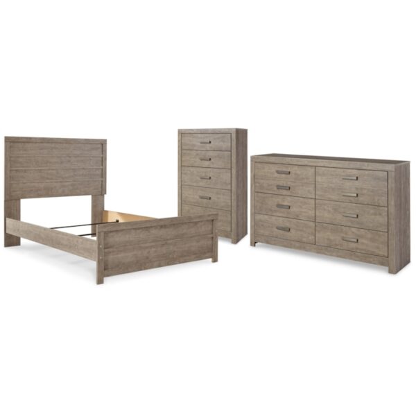 Full Panel Bed, Dresser And Chest