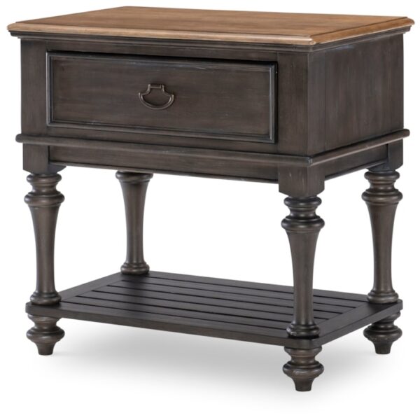 Farmhouse Nightstand with USB Ports