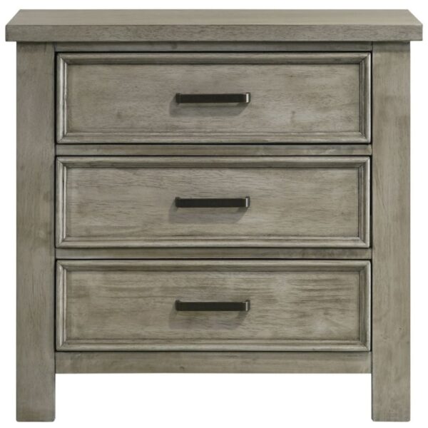 Transitional 3-Drawer Nightstand with Felt-Lined Top Drawer