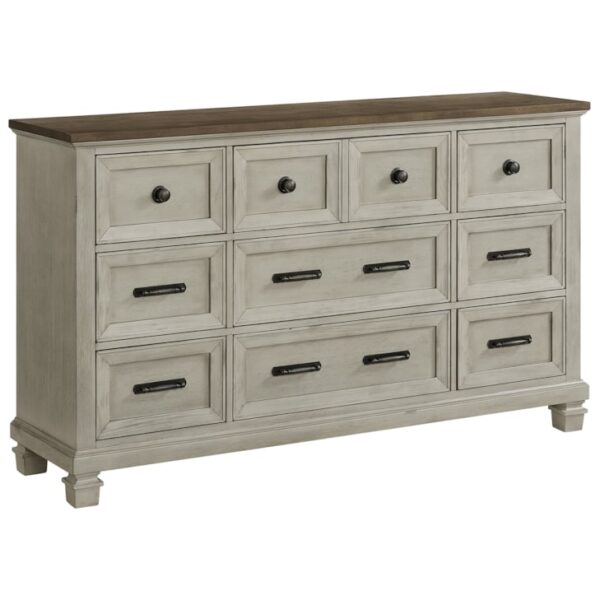 Farmhouse 9-Drawer Dresser with Anti-Tipping Kit