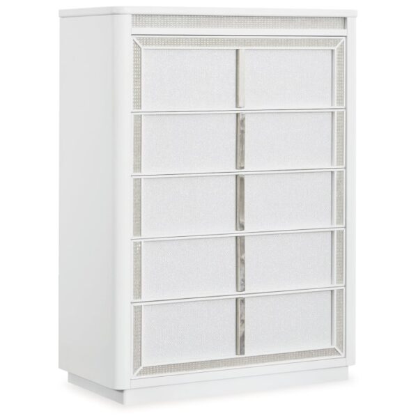 Glam 5-Drawer Chest with Built-in LED Lighting