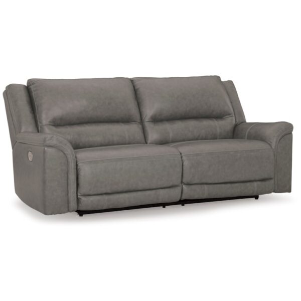 Leather Match 2-Seat Power Reclining Sofa