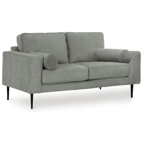 Contemporary Loveseat with Metal Legs