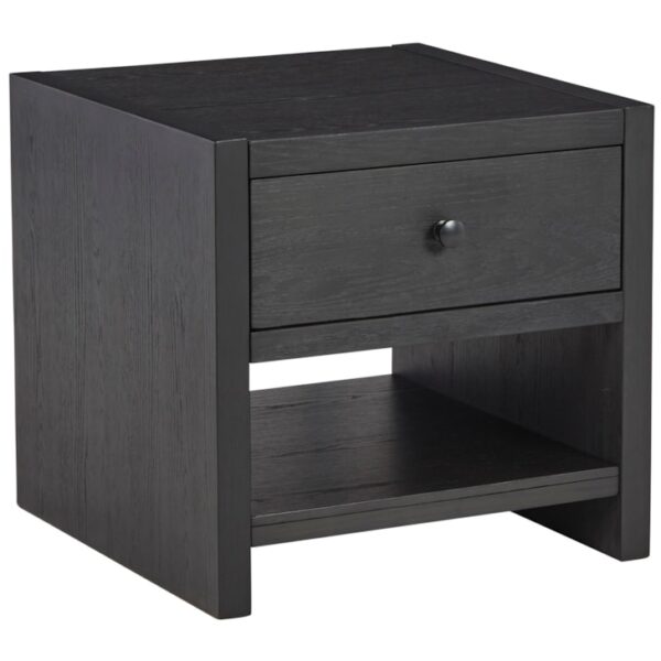 Contemporary 1-Drawer Square End Table