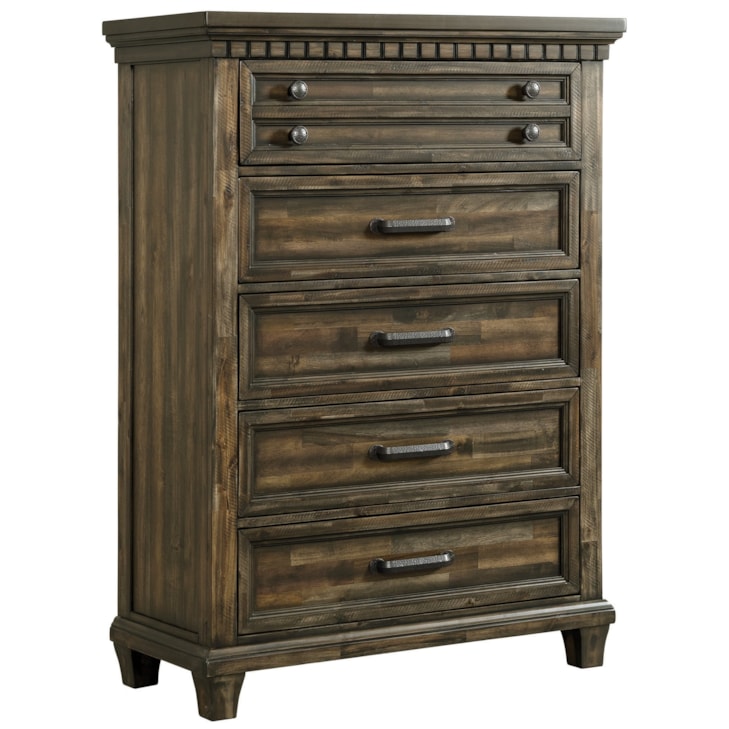 7429d15c6f3949788bf148507cdff806.jpg Cottage 8-Drawer Bedroom Chest with Dental Molding - Image 1