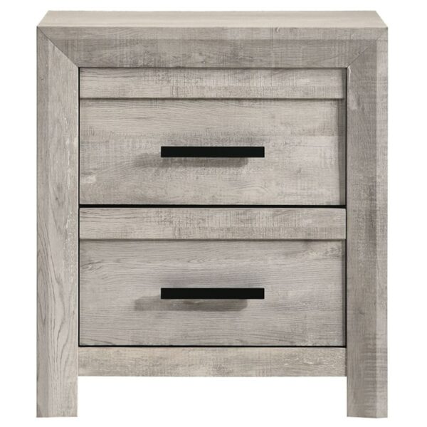 Contemporary 2-Drawer Nightstand
