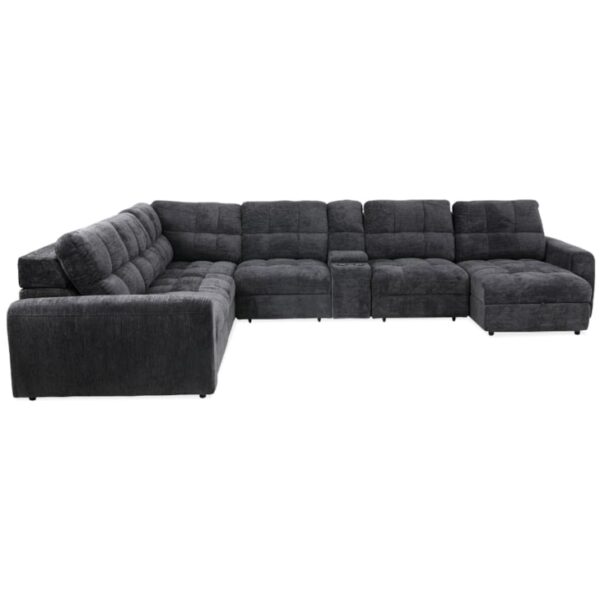 7 Piece RAF Sectional Charcoal