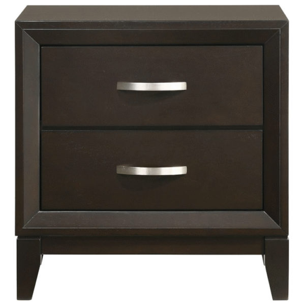 Contemporary 2-Drawer Nightstand