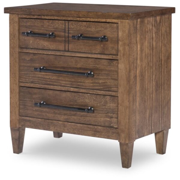 Rustic 3-Drawer Bedside Chest