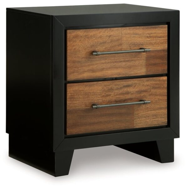 Two-Tone 2-Drawer Nightstand
