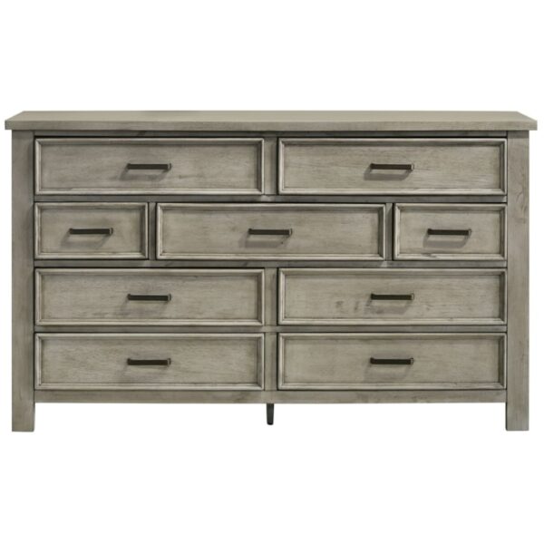 Transitional 9-Drawer Dresser with Felt-Lined Top Drawers