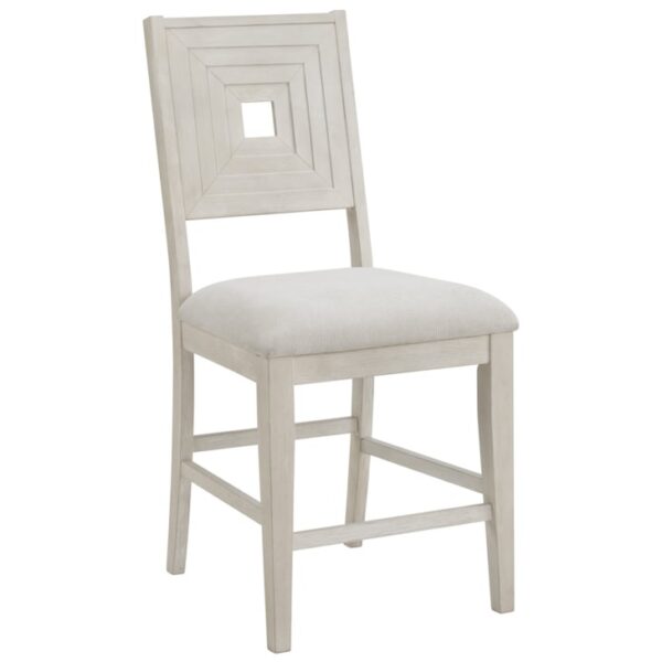 Contemporary Counter Height Side Chair with Upholstered Seat
