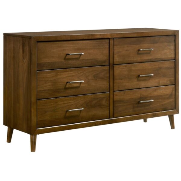 Mid-Century Modern 6-Drawer Dresser