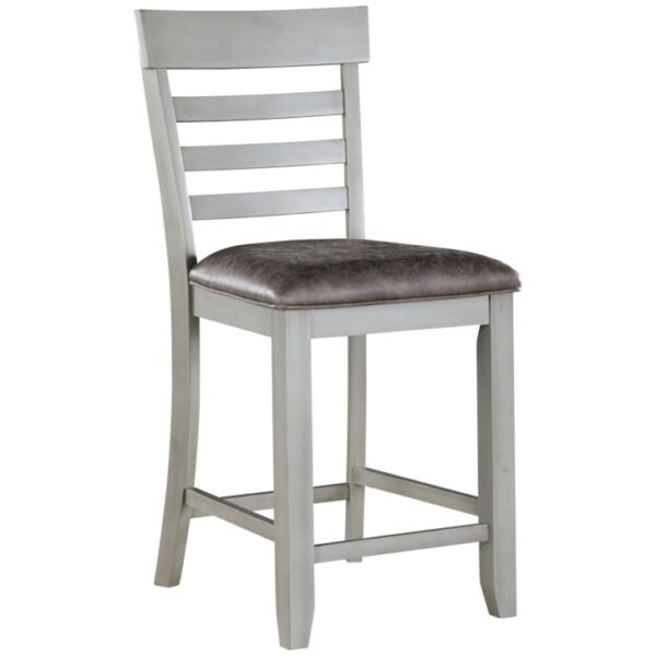 Farmhouse Counter-Height Dining Chair with Upholstered Seat