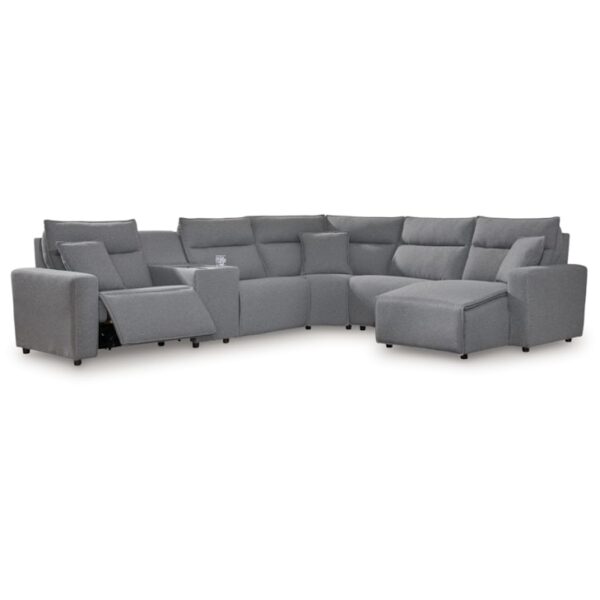 6-Piece Power Reclining Sectional With Chaise