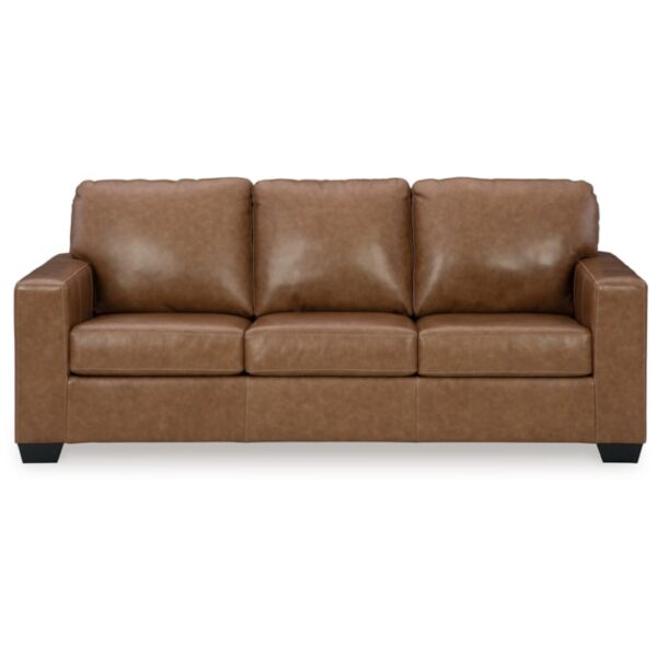 Contemporary Leather Match Queen Sofa Sleeper