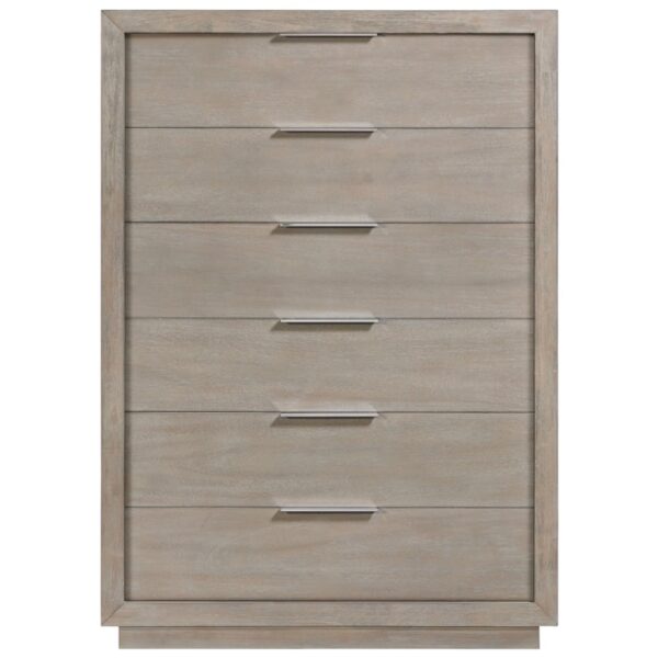 Transitional 6-Drawer Bedroom Chest with Felt-Lined Top Drawer