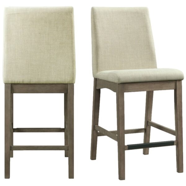 Transitional Upholstered Counter Stool