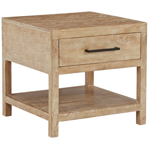 End Table with Drawer and Shelf