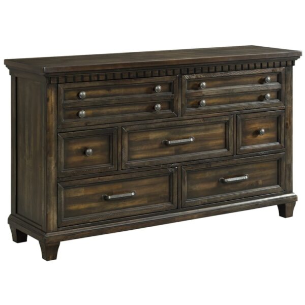 Cottage 7-Drawer Dresser with Dental Molding