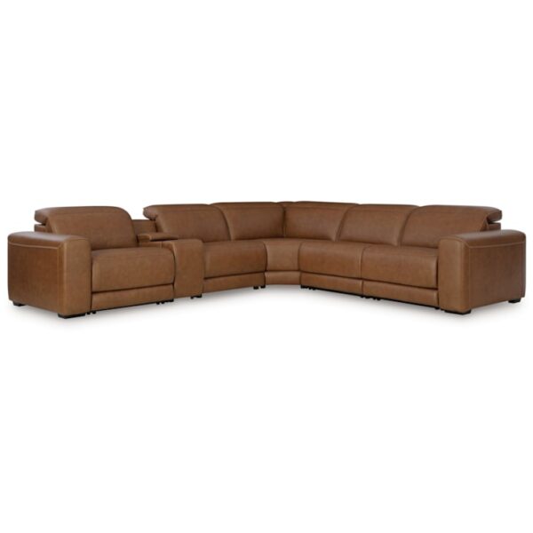 6-Piece Power Reclining Sectional With Console