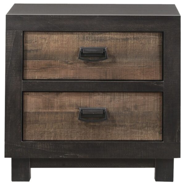 Two-Tone 2-Drawer Nightstand
