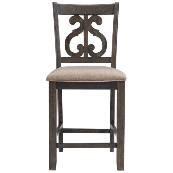 Counter Height Chair Swirl Back Chair Set