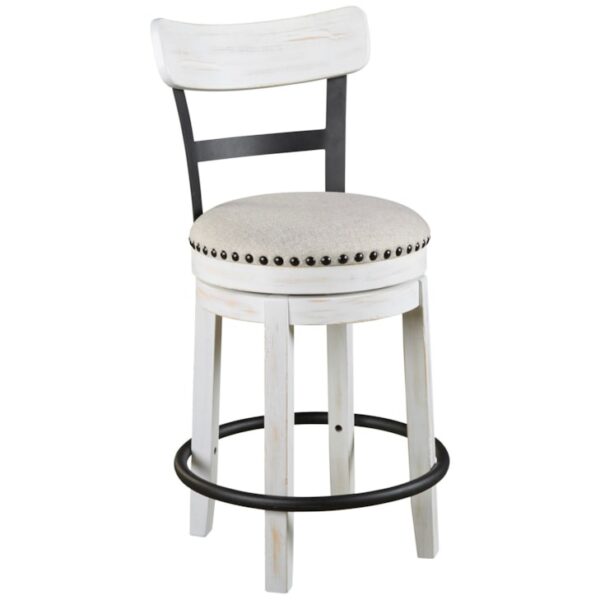 Counter Height Swivel Barstool with Upholstered Seat