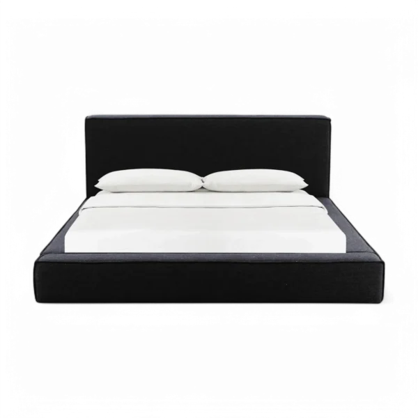 Nova Black Fabric King Bed