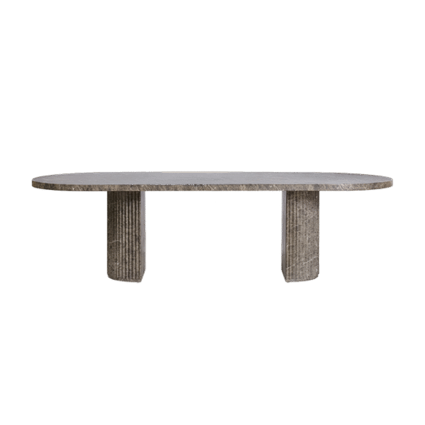 Bloom Dining Table Brown Marble
