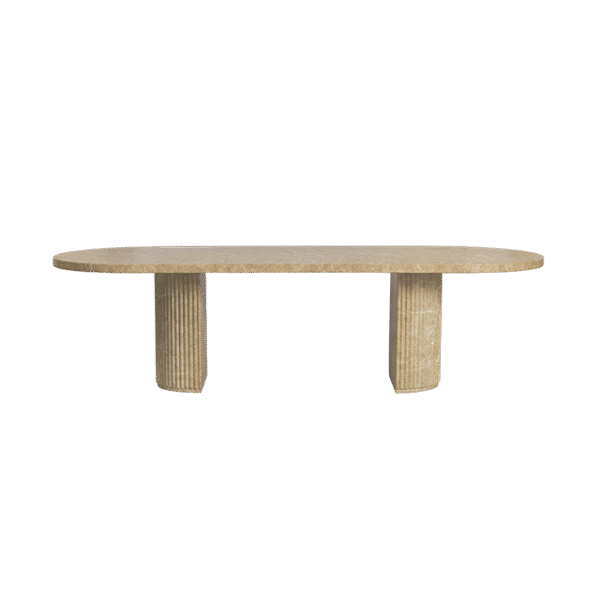 Bloom Dining Table Gold Marble
