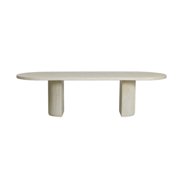 Bloom Dining Table Travertine