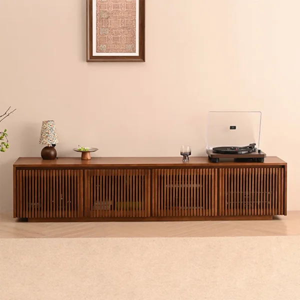 Retro Nut-Brown Solid Wood Tv Stands