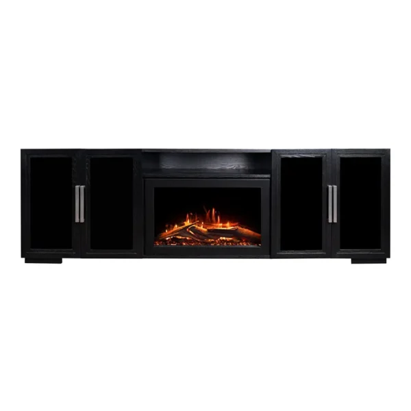 Modern Ember Channing 80-In Smart Electric Fireplace TV Stand With 26” Firebox Heater