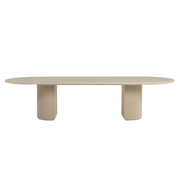 Oxford Rectangular XL Dining Table Alabaster