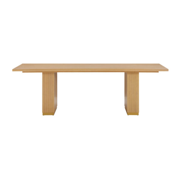 Elara Natural Oak Wood Rectangular Dining Table