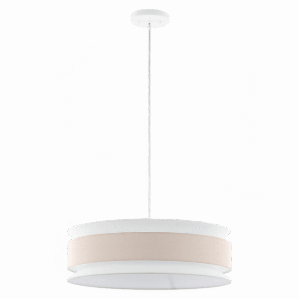 Cairn Chandelier Beige & White