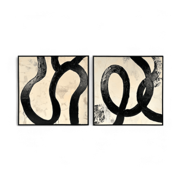 Fluid Elegance 40" x 40" (Set of 2)