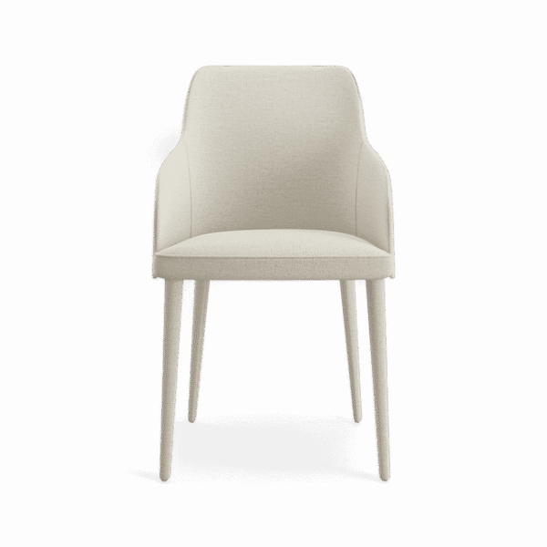Zeta Dining Chair White Linen